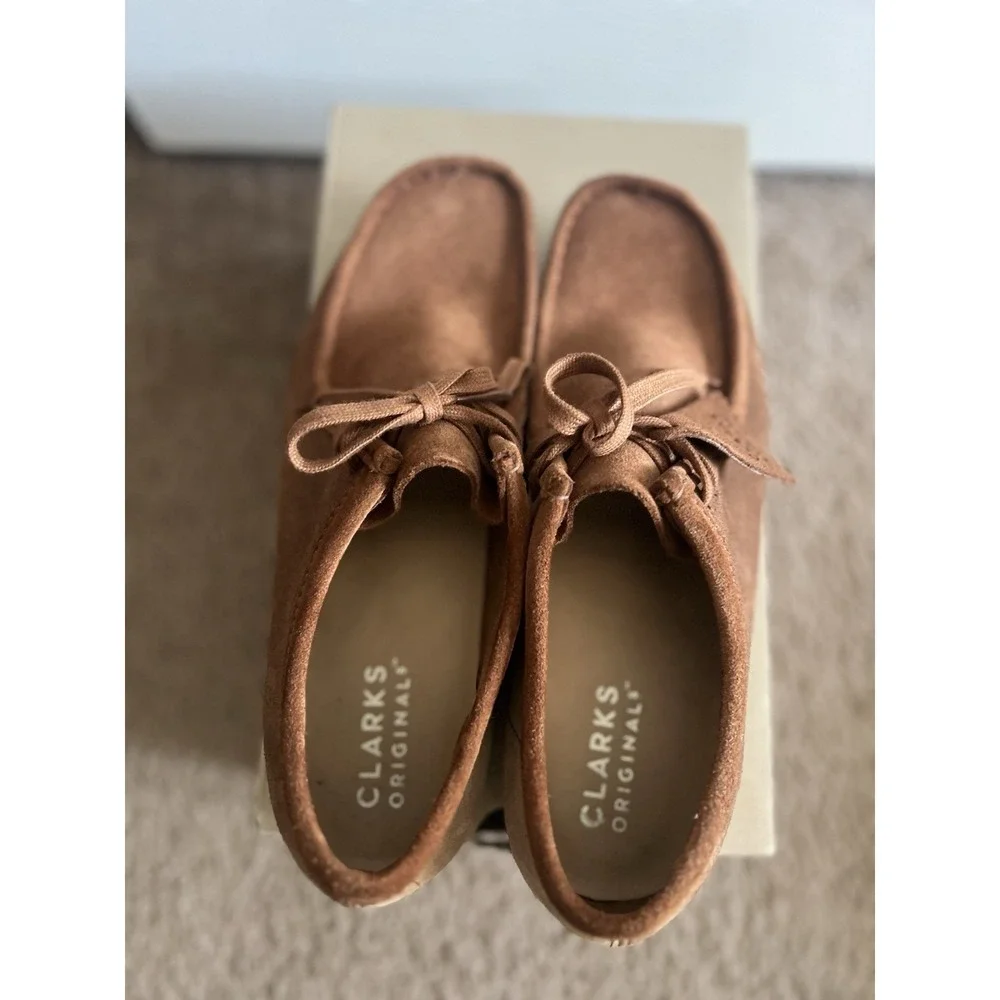 Clarks Originals Wallabee Men's Cola Combination‎ Suede 26172397 Size 10.5